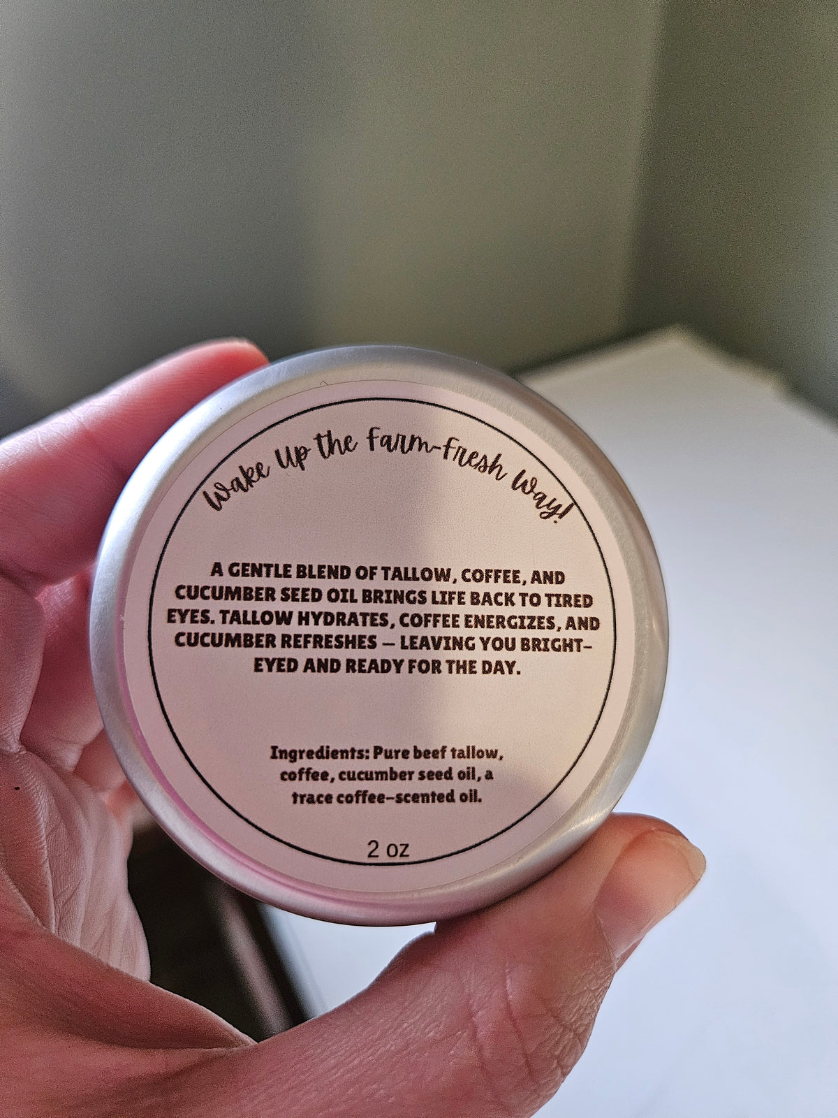 Coffee Infused Tallow Eye Cream